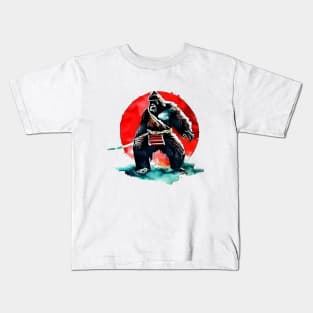 Samurai Sasquatch Kids T-Shirt